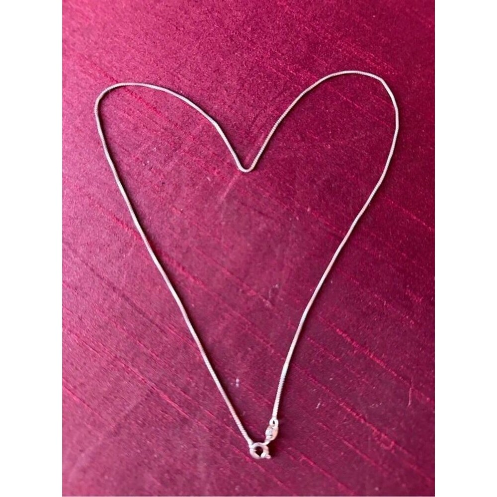 Elegant 925 Italian Sterling Silver 18" Box Chain Necklace Classic Delicate Link